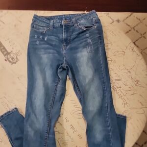 True Craft Blue Skinny Jeans with Stretch